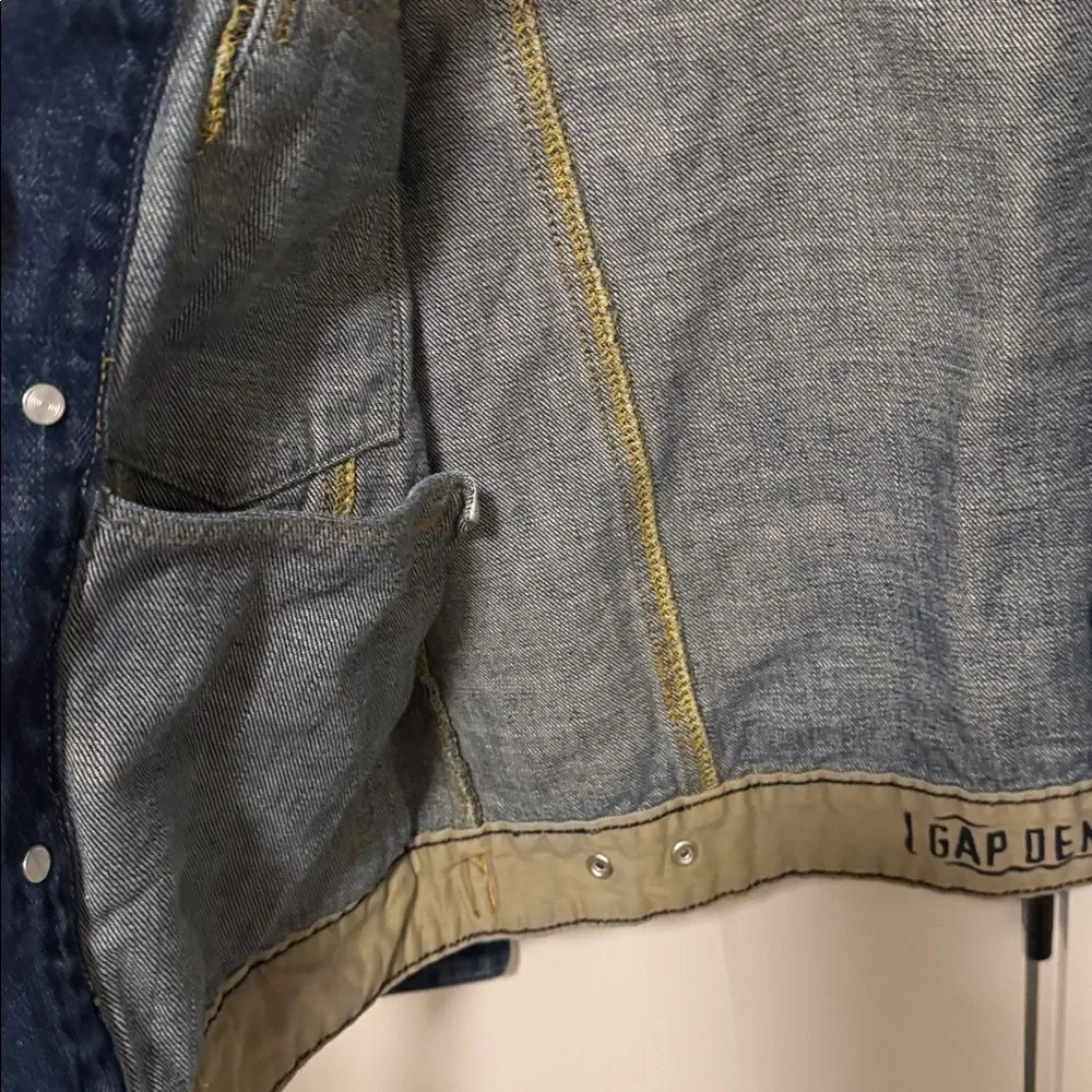 GAP Kids Youth Dark Wash Denim Blue Jacket Casual Unisex Size XXL (14-16) EUC